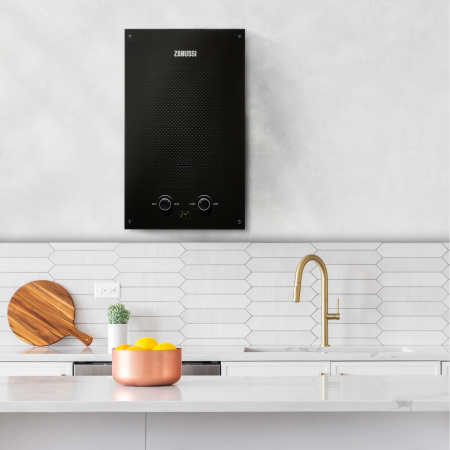 Колонка газовая Zanussi GWH 10 Fonte Glass Carbon